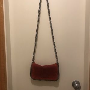 Red Italian Chained Purse
